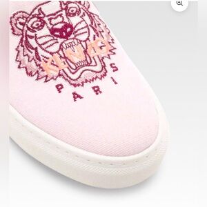KENZO K-SKATE TIGER SLIP-ONS Pink size 40
